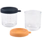 Beaba 2 Pack Glass Baby Food Jars With Soft Silicone Air Tight Lids, 8 Oz Glass Storage Containers With Lids, Microwave And Free