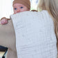 Nana Baby Burp Cloths | 100% Organic Muslin Cotton | Set Of 3 (Ivory/Oatmeal)