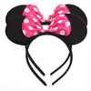 Niuzaiz Set Of 2 Mouse Ears Headband For Parties And Trips (Rose)