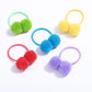 30Pcs Pom Pom Hair Ties For Baby Girls, Soft Elastics Ponytail Holders Hair Accessories For Infants Toddlers Baby Girls (Light C