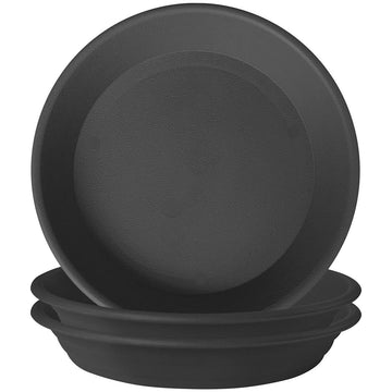 Gregich Plant Saucer Plastic Planter Saucers 9 12 Inch Pack Of 3, Plant Drip Tray For Pot Up To 94A In Bottom, Heavy Thick Durab