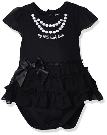 Gerber Baby Girls' Bodysuit With Tutu Skirt, Black Dress, 0-3 Months