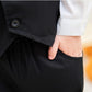 Toddler Boy Clothes Suit Gentleman Wedding Outfits, Formal Dress Shirt+Bowtie+Vest+Pants, Us 18-24 Months = Tag 90