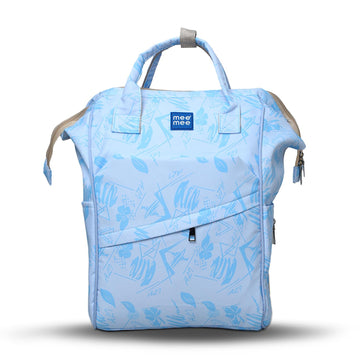Mee Mee Flora Flex Diaper Bag Backpack | Large Capacity Baby Bag with Multi Pockets | Bottle Warmer Pocket | Changing Mat | Stro