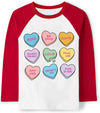 Toddler Girls T-Shirt Valentine'S Day Shirt You Are Worthy Loved Heart Tops Kids Long Sleeve Baby Girl Tees 5T