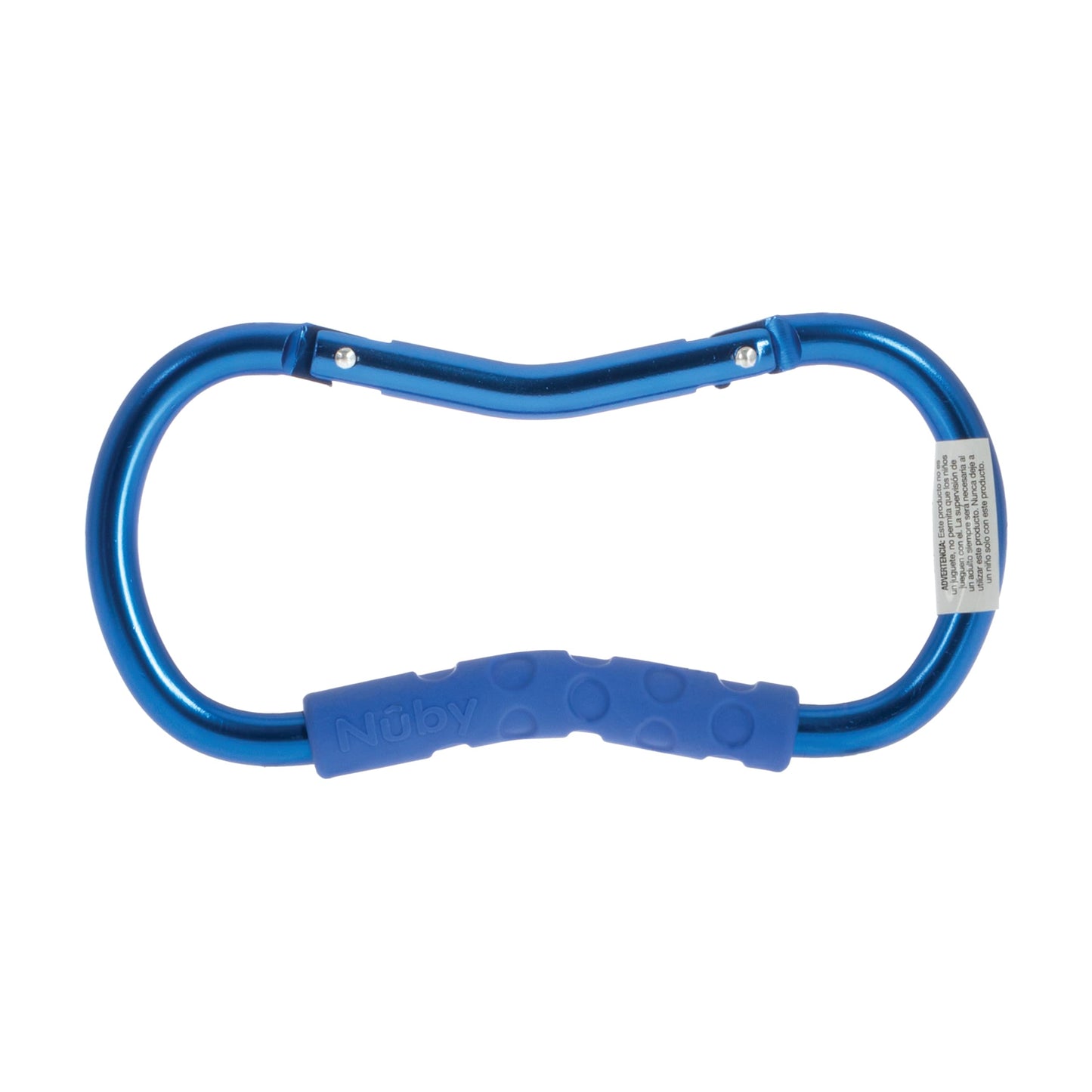 Nuby Large Handy Hook Carabiner Stroller Clip With Textured Soft Grip, Colors May Vary