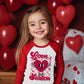 Kids Girl Boys T-Shirt Valentines Heart Shirt Love Season Vday Tops Long Sleeve Raglan Toddler Baby Tees 3T
