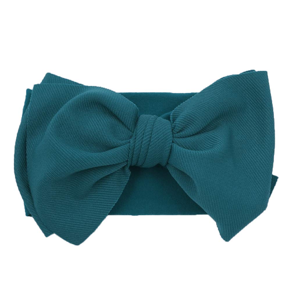 Kidocheese Hairband, Soft Nylon & Cotton, Handmade Hairbands With Bows, 5 Pack, For Baby Girls & Toddlers