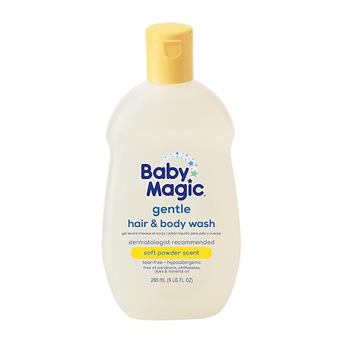 Baby Magic Gentle Hair & Body Wash  Tear-Free, Free Of Parabens, Phthalates, Sulfates And Dyes, Calendula Oil & Coconut Oil, Sof