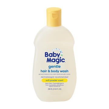 Baby Magic Gentle Hair & Body Wash  Tear-Free, Free Of Parabens, Phthalates, Sulfates And Dyes, Calendula Oil & Coconut Oil, Sof