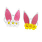 JustMyDress Cute Baby Girls Headband Bunny Rabbit Ears with Sequin Bows for Easter gift JHE01 (Flower-Yellow White)