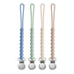 Pacifier Clip for Boys Girls - MORIBOX 4 Pack Paci Clip Soothie Baby Binky Holder for Shower Gift Birthday (Beige+White+Lpink+Lg