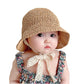 Little Girls Floppy Foldable Packable Wide Brim Summer Sun Hats Beach Straw Hat Baby Photography Straw Hats Khaki