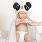 Wodhoy Toddler Bath Towels Age 1-2, Soft Absorbent Animal Hooded Towel For Kids Girls, 2 Pack 50' X 32' Large Thick Baby Towel
