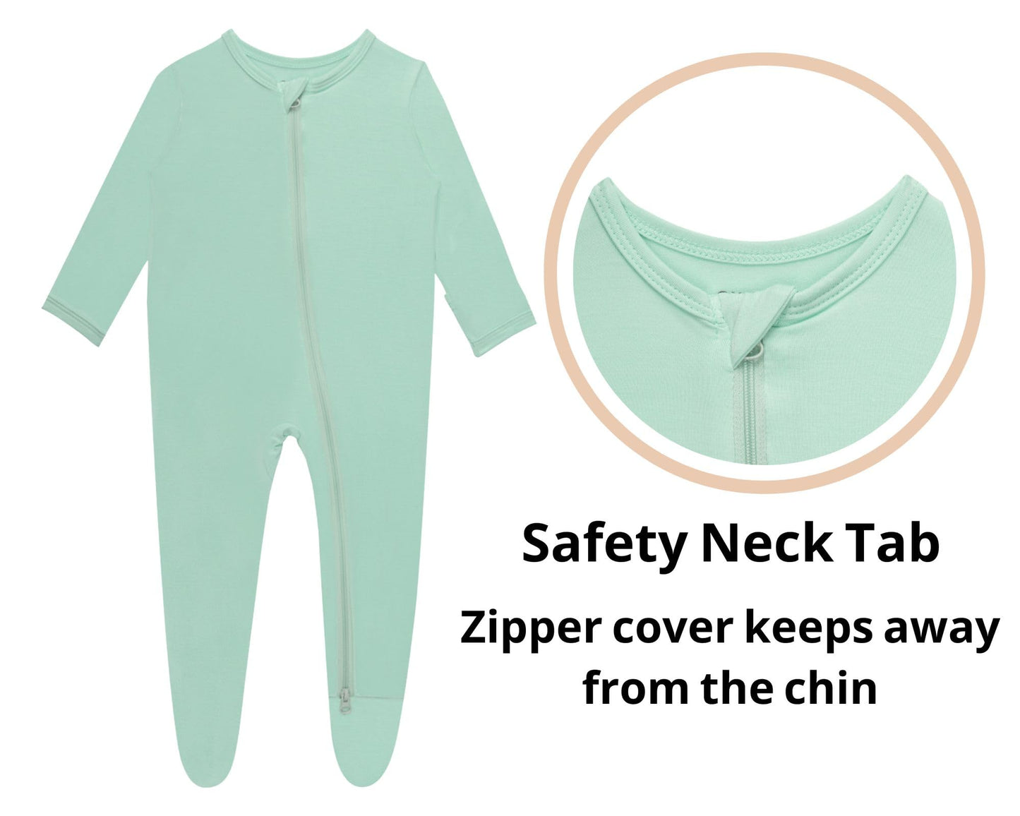 Guisby Baby Footies Pajamas, Rayon Made From Bamboo Long Sleeve With Double Zippers Sleeper 3-Pack 12-18 Months