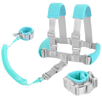 Fzbjayoon 2 In 1 Baby Leash Anti Lost Wrist Link For Toddlers Toddler Harness,Baby Leash,Leash For Toddlers,Wrist Leashes?Green