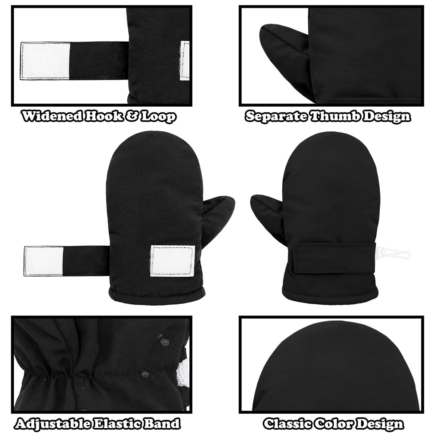 Sarfel Infant Mittens Baby Mittens Winter Baby Gloves 6-12 Months Toddler Mittens Waterproof Toddler Gloves Baby Winter Gloves