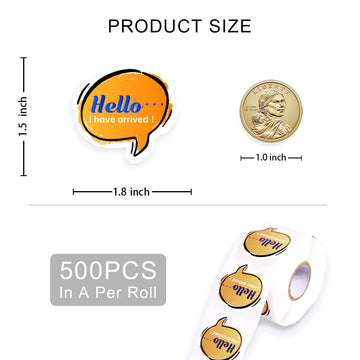 Cute Small Business Stickers,Funny Hello I Have Arrived Small Business Stickers ,Happy Mail Stickers, Packaging Stickers, Mail E