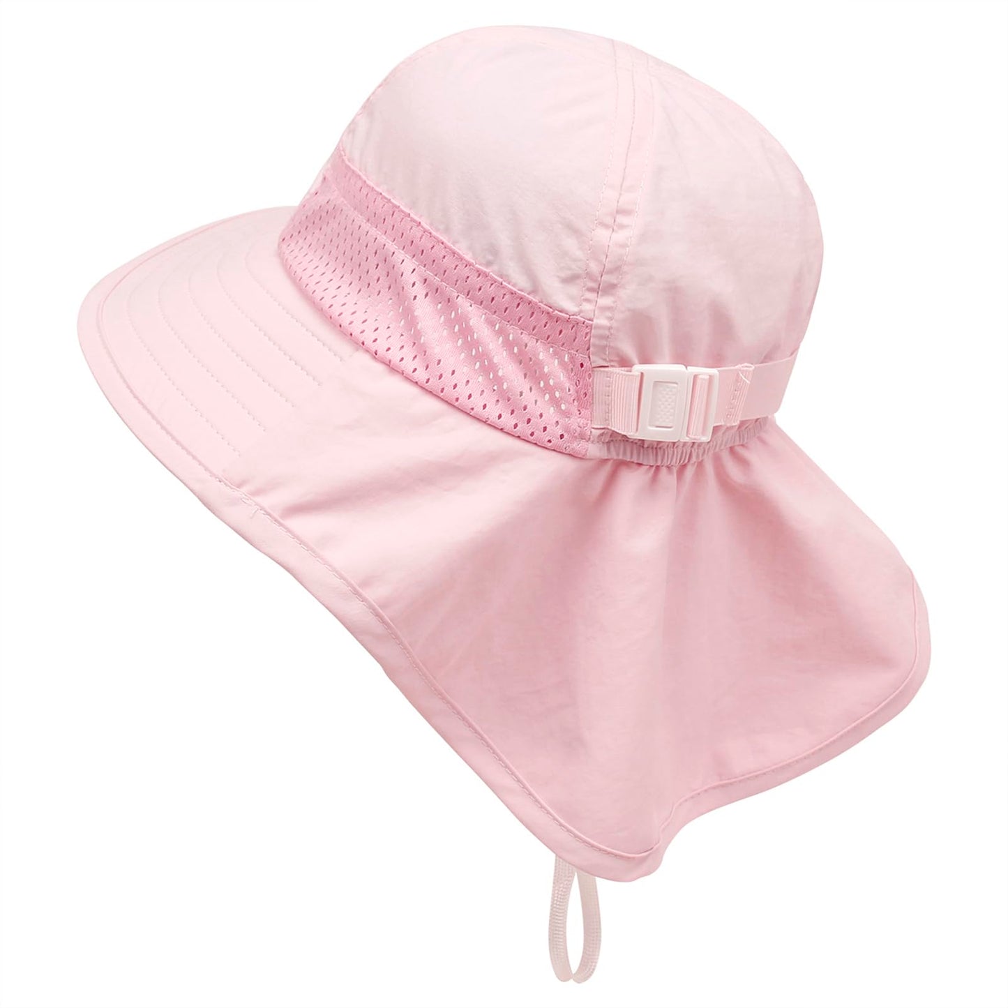 Muryobao Toddler Kids Baby Girls Boys Sun Hat Summer Upf 50+ Uv Protection Caps Wide Brim Neck Flap Beach Play Fishing Hats Pink