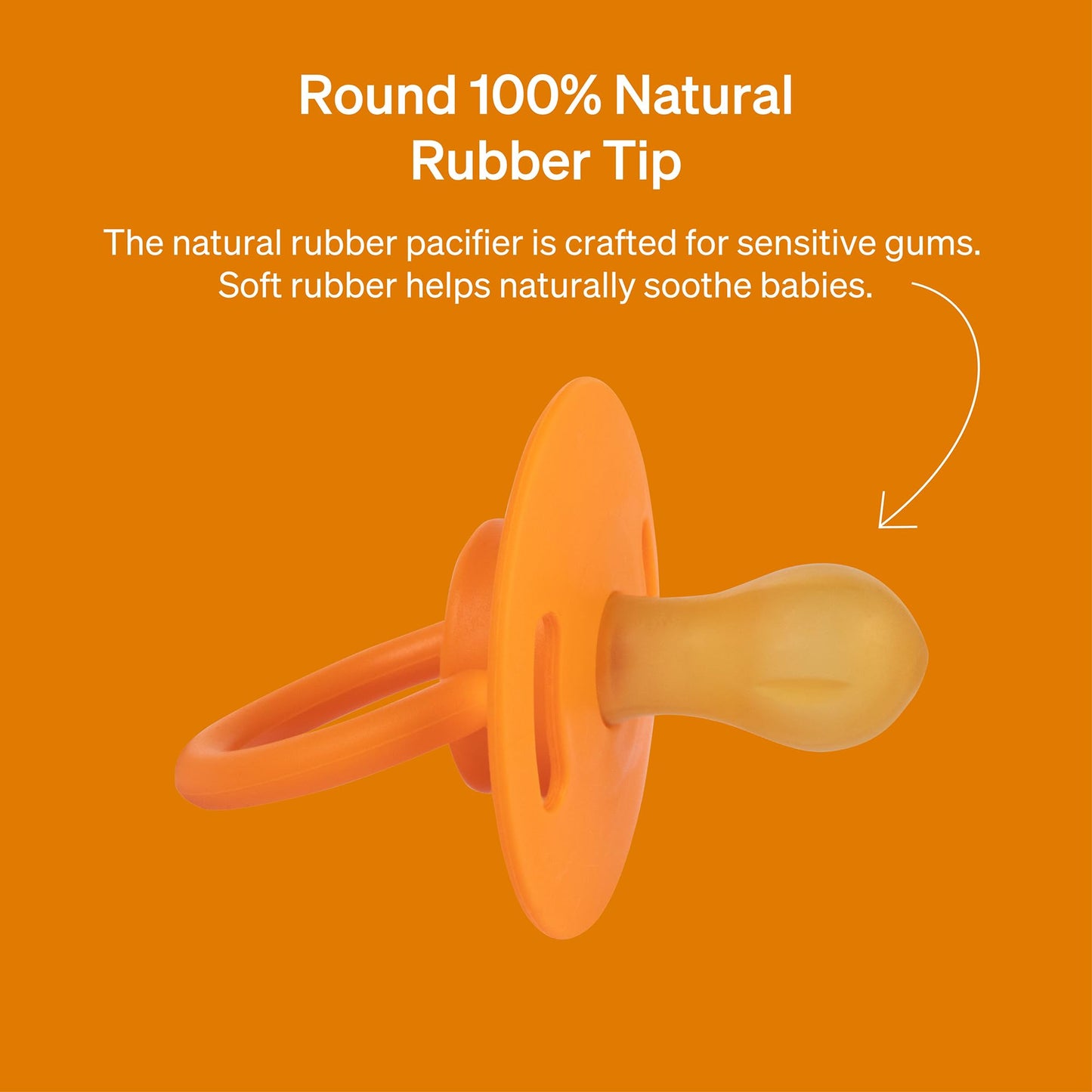 Natural Rubber Pacifier By Lovenoobs, 4 Pack, Pacifiers 0-6 Months, Baby Starter Kit, Newborn Silicone Dummy, Orthodontic, Teeth