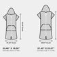 Missshorthair Hooded Towel Robe For Kid, Zipper Beach Cover Up, Swim Changing Robe For Boy, Girls Bath Towelling Poncho Robe Zip