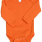 Monag Long Sleeve Orange Onesie, Long Sleeve Baby Onesie, Unisex Baby Bodysuits 3-6M Orange