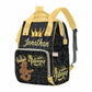 M Yescustom Personalized Name Diaper Bag Backpack, Black Crown Diaper Baby Bags For Mom & Dad, Portable Travel Back Pack Baby Sh