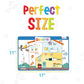 Merka Kids Placemats For Dining Table, 4 Pack Toddler Educational Placemats 17X11 In, Features Days Of The Week, Numbers 1-100,