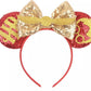Clgift Iridescent, Sparkle And Sequin Mouse Ears - Silver, Gold, Blue, Rainbow, Classic Red (Hp)
