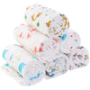 LUVINA Extra Soft Muslin Cotton Burping Towels for Newborn Baby, 6 Layers Muslin Cloth Hankies, Washcloth, Reusable Napkins for 
