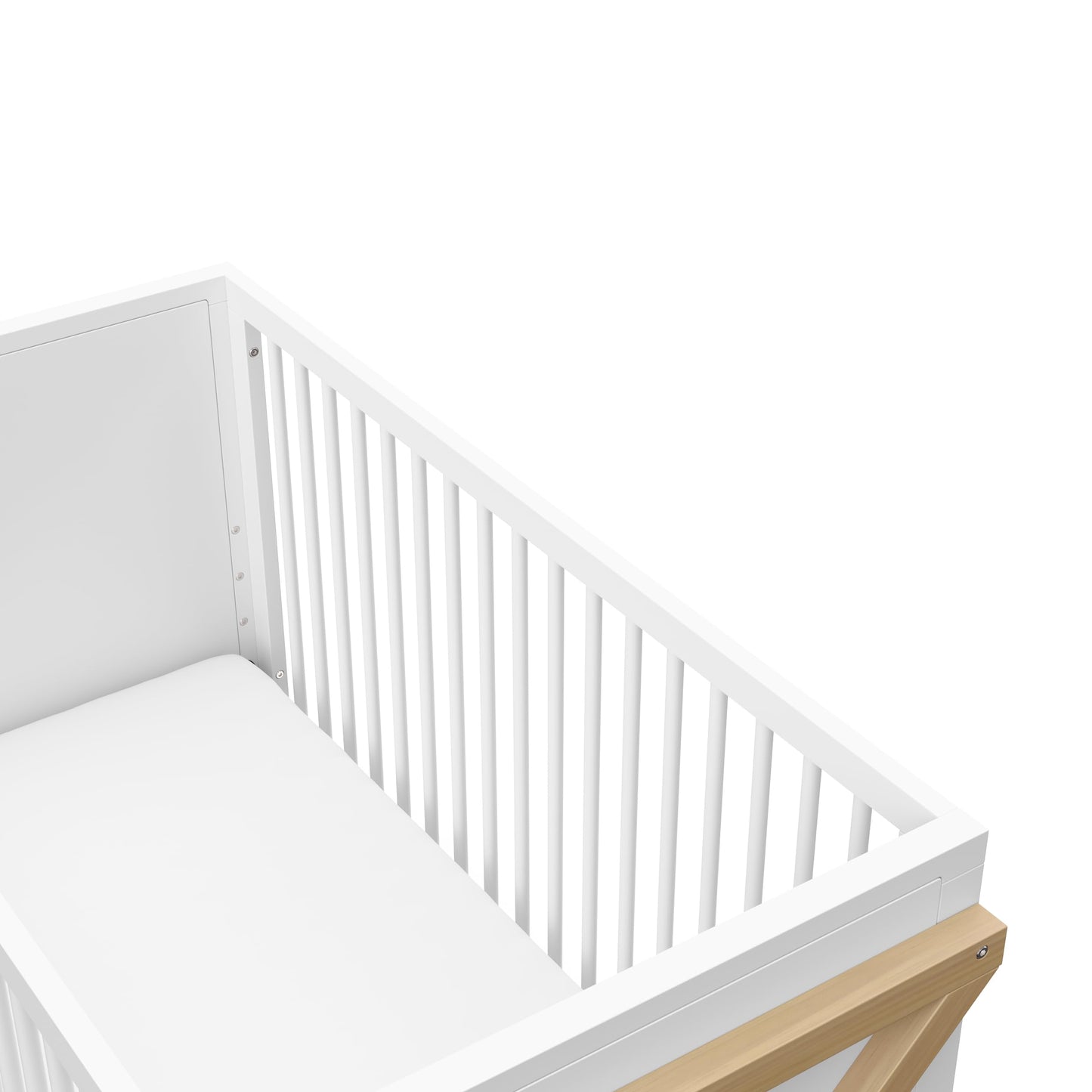 Storkcraft Equinox 3-In-1 Convertible Crib (Driftwood) - Easily Converts To Toddler Bed & Daybed, 3-Position Adjustable Mattress