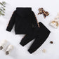 Newborn Baby Girl Clothes Outfits Infant Hoodie Sweatshirt Pants Headband Toddler Girl Clothing Set