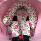 9Pc Ultimate Set Of Infant Car Seat Cover Canopy Headrest Blanket Hat Nursing Scarf, 25Je01