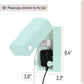 Bates - Baby Safety Outlet Cover Box, Cyan Blue, Outlet Covers Baby Proofing, Plug Covers Baby Proofing, Baby Outlet Cover, Sock