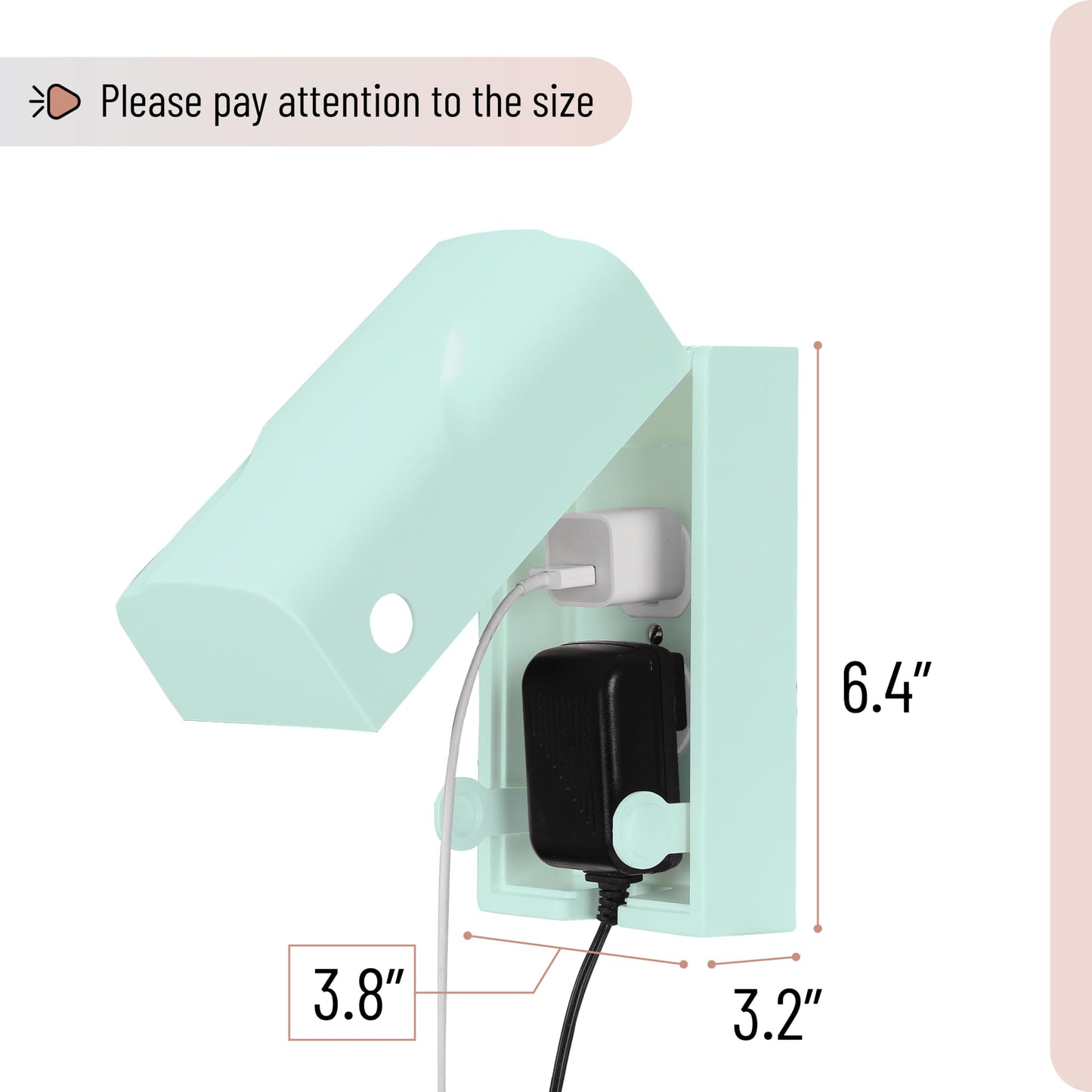 Bates - Baby Safety Outlet Cover Box, Cyan Blue, Outlet Covers Baby Proofing, Plug Covers Baby Proofing, Baby Outlet Cover, Sock