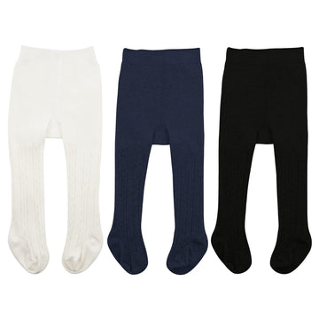 Zando Baby Toddler Leggings - Ultra Soft Cotton Cable Knit Infant Girls Warm Pants Stockings Dance Tights For Toddler Girls - Na