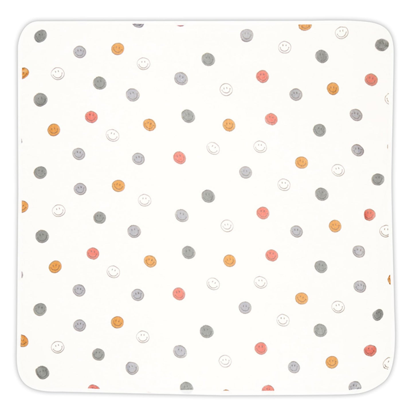 Stephan Baby Hooded Towel - Playful and Soft 100% Cotton Velour Terry Cloth, 29 Square, Smile