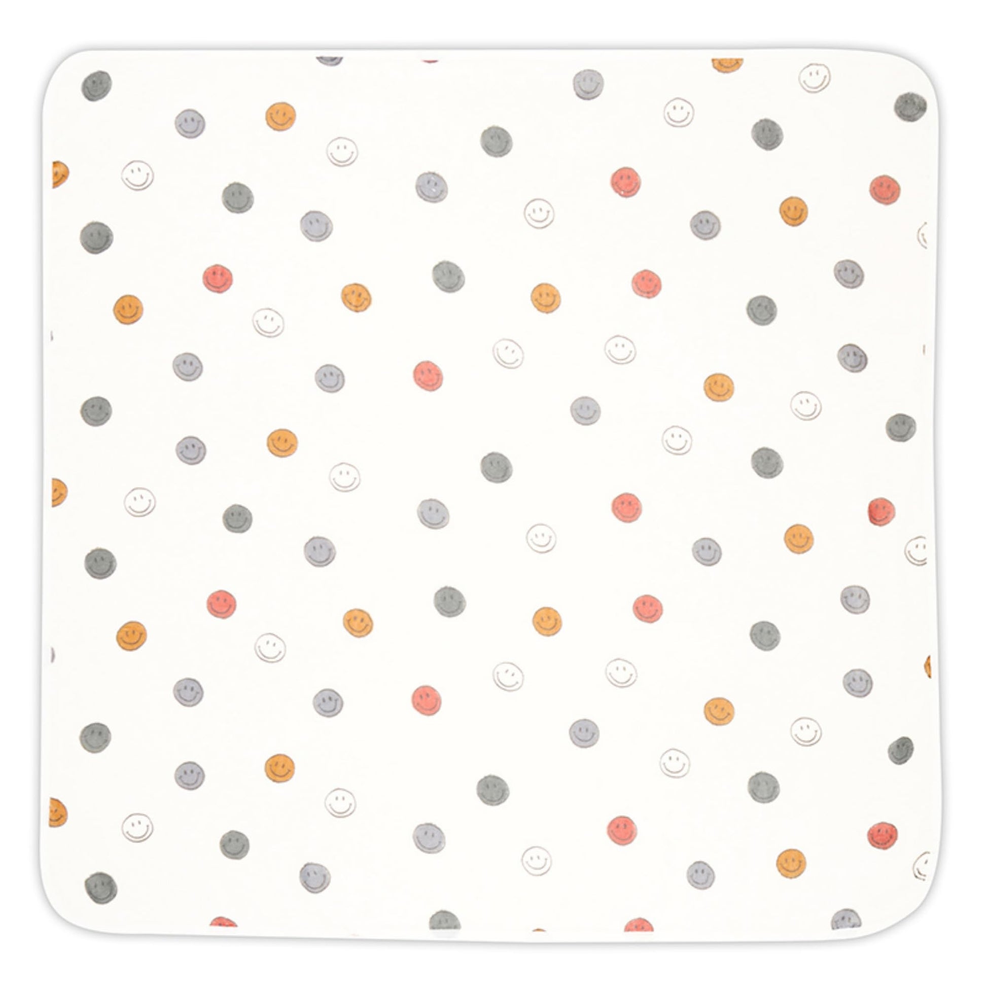 Stephan Baby Hooded Towel - Playful and Soft 100% Cotton Velour Terry Cloth, 29 Square, Smile