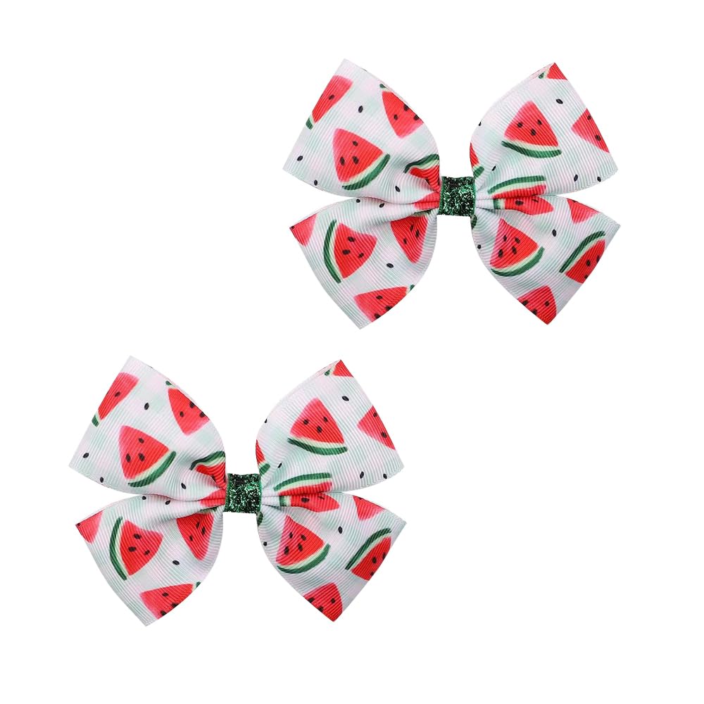 BOENBE LOVED Fruit Hairpin Watermelon Bow Hair Clips Non Slip Hair Clip Fruit Accessories for Women Girls Hair (B3)