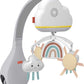 Fisher-Price Baby Toy Rainbow Showers Bassinet Mobile to Bedside Sound Machine with Music & Night Light for Newborn to Toddler A