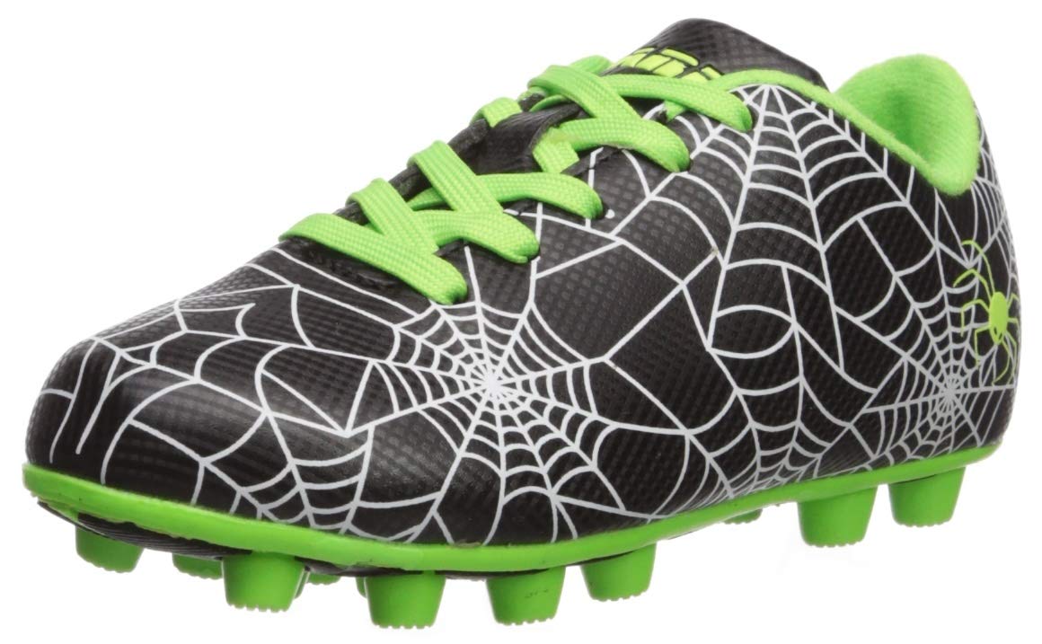 Vizari Baby Spiderweb Fg Size Soccer Shoe, Black/White/Green, 10 Regular Us Toddler