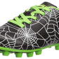 Vizari Baby Spiderweb Fg Size Soccer Shoe, Black/White/Green, 8.5 Regular Us Toddler