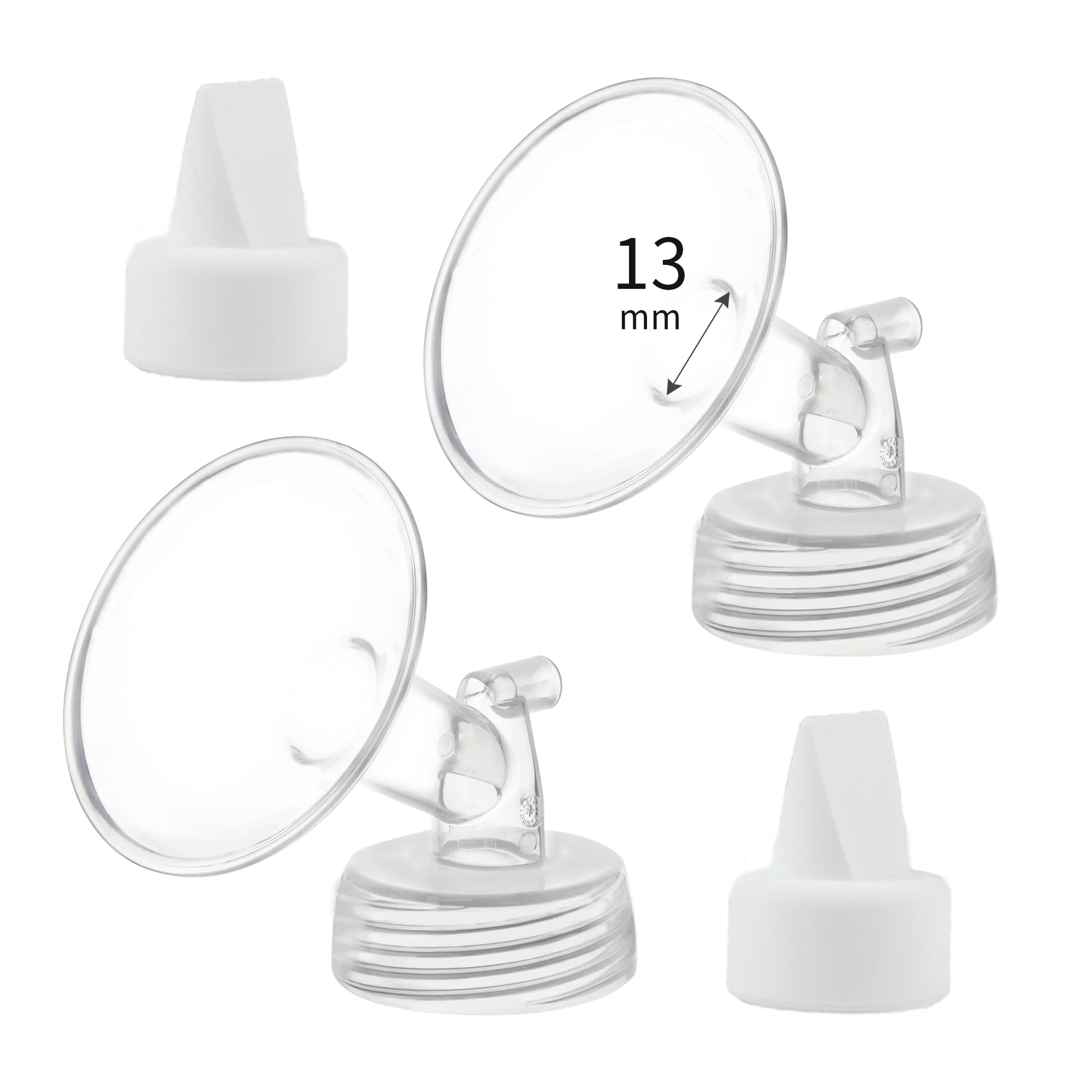 Momstouch 23mm Flange and Duckbill Valve Compatible with Spectra S1 S2 9 Plus Breastpump Replacement to Spectra Pump Parts, Not 