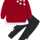 Bomdeals Adorable Cute Toddler Baby Girl Clothing 2Pcs Outfits(303,Red,110)