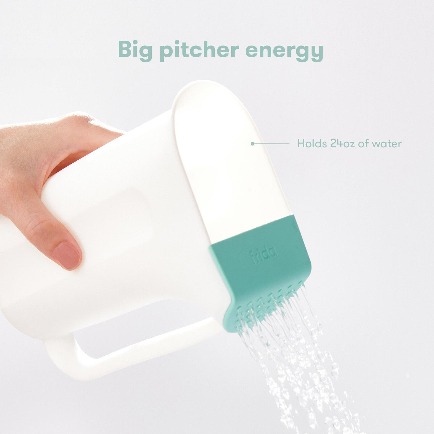 Frida Baby Control The Flow Bath Rinse Cup | Rinser Cup To Wash Hair + Body | Rinser Cup For Bath Time With Easy Grip Handle + R