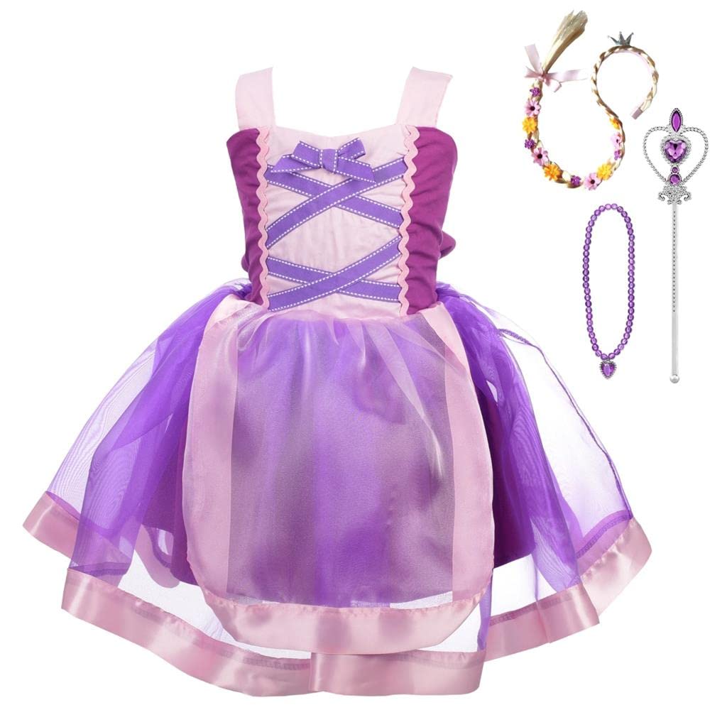 Dressy Daisy Princess Costumes Birthday Fancy Halloween Xmas Party Dresses Up Organza for Baby Girls with Accessories 221