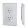Clear Double Outlet Covers Baby Proofing (20 Pack, 40 Sockets) | Baby Proof Plug Covers For Electrical Outlets | Safe & Secure B