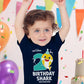 Tstars Baby Shark Shirt Gift For Kids Toddler 2Nd 3Rd 4Th Birthday Girl Boy Outfit Navy 2T