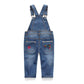 Kidscool Space Baby & Little Girls Denim Overalls,Jean Workwear,Light Blue,2-3 Years