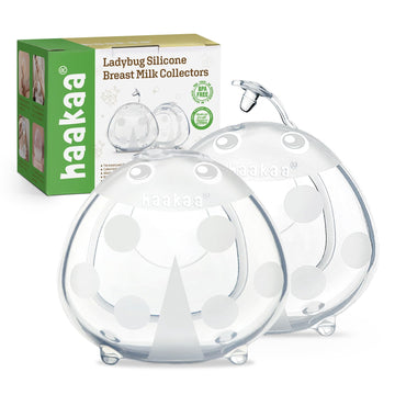 Haakaa Ladybug Milk Collectors Breastmilk Catcher Wearable Nursing Cups For Breastfeeding Moms To Collect Leaky Breast Milk, Pro